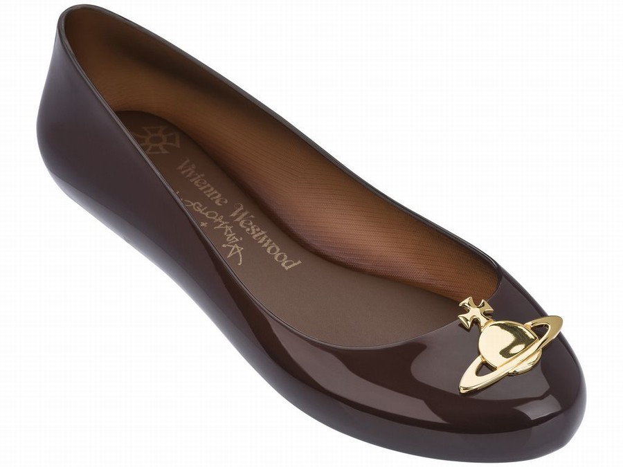 Bailarinas Melissa Vivienne Westwood Space Love Orb Mujer - Cafe - Argentina KBS-638054